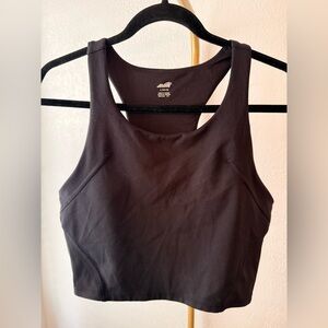 Avia Black Sports Bra – Size Large (12–14) – Racerback – Medium Support